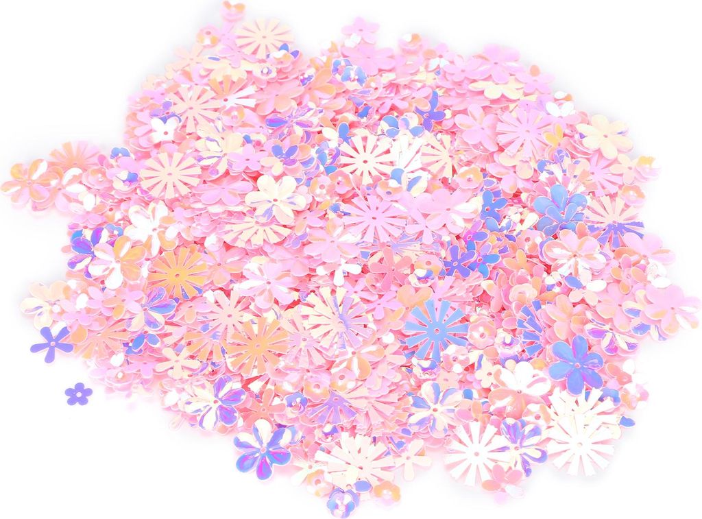 Confetti Flowershaped Glitter Pailletten Spangles Party Hochzeitsstreuen Teilendekoration Vorräte (farbenfrohes Rosa)