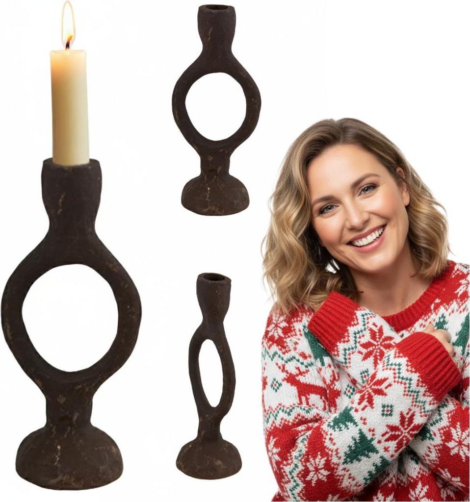 Kerzenständer Metall Kerzenhalter, Hoch Kerzenleuchter, Elegant Vintage Deko Kerzen Ständer eignen Sich für Party, Hochzeits