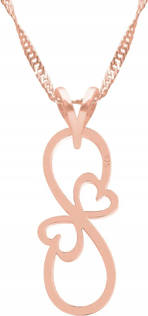 Collana Infinito Argento 925 Placcata Oro - Simbolo di Amore Eterno