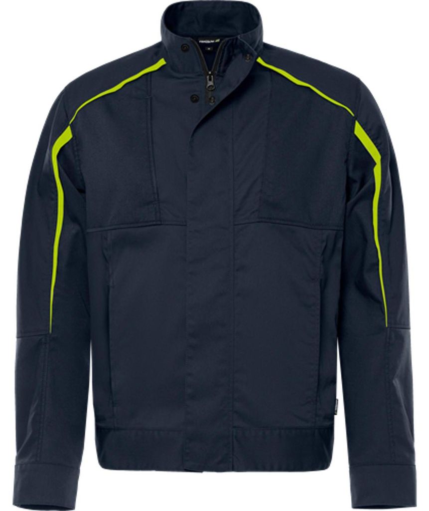 Fristads Green Jacke 4930 GWM Dunkel Marineblau/Warnschutz-Gelb 3XL