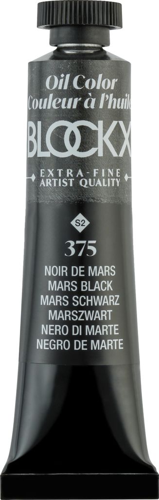 Blockx 3x Ölfarbe, Marsschwarz, Tube 20ml - Marsschwarz 212375BXC