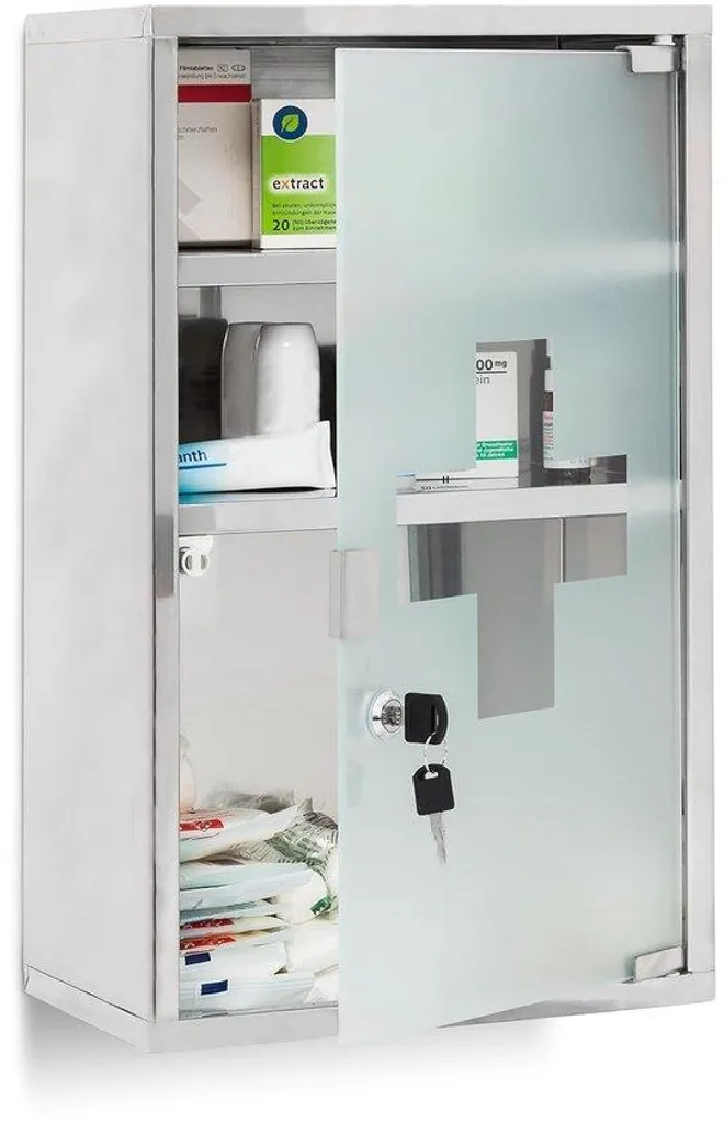 Armoire à pharmacie inox : Rangez vos médicaments en toute sécurité