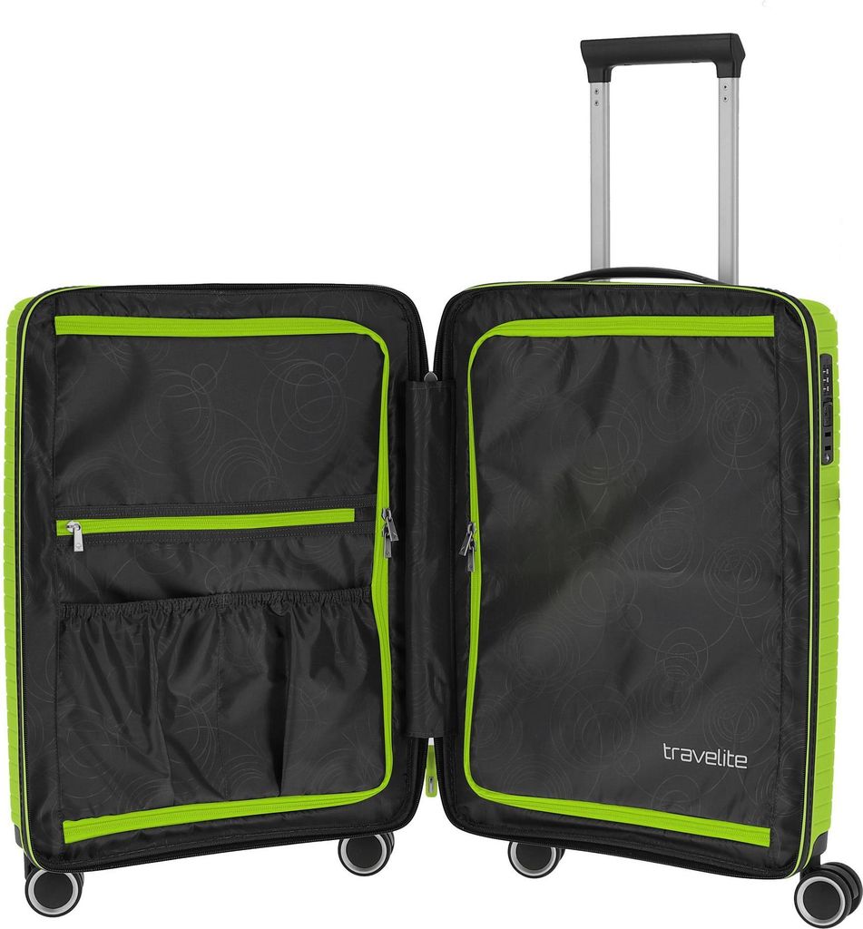Valise Set 3 Pièces Travelite Orbita - Coques Rigides Polypropylène - 4 Roues - Taille L+M+S - Neuf