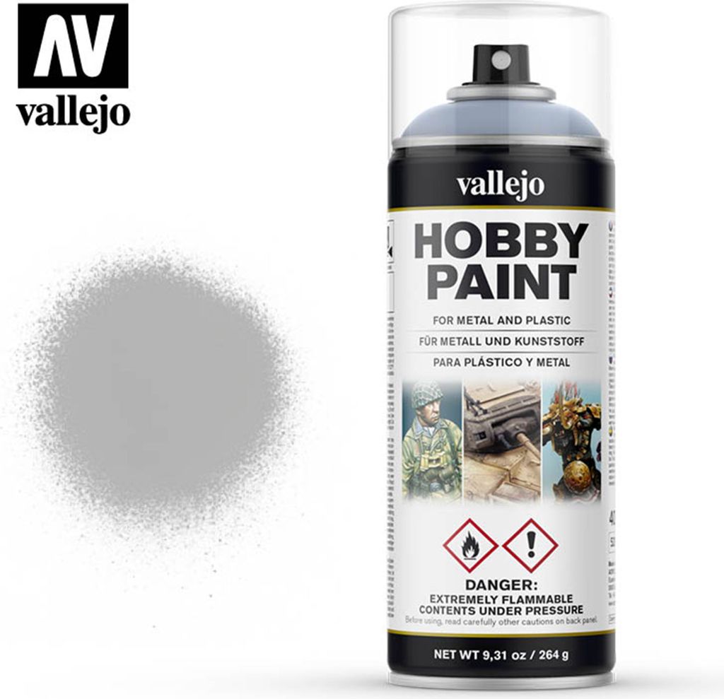 Vallejo 28.011, 400 ml, Šedá, Matný, Sprej Obrázek produktu 