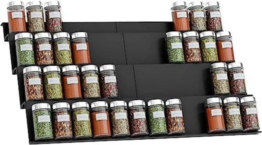 Bac à herbes coulissant pour tiroir de cuisine - Organisateur d'épices