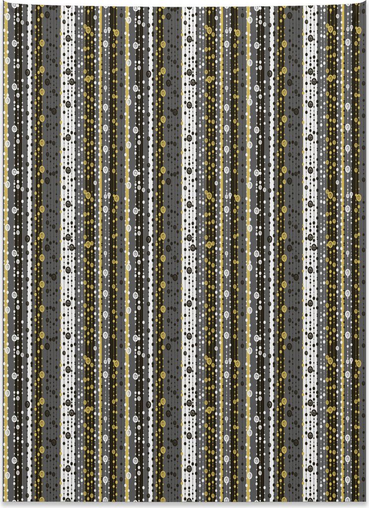 Abakuhaus Abstrakt Wandteppich, Vertikale Streifen Punkte aus Weiches Mikrofaser Stoff Kein Verblassen Klare Farben Waschbar, 110 x 150 cm, Mehrfarbig