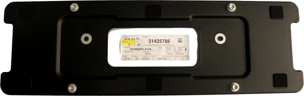 VOLVO S90 II Frontstoßstange Registrierung Pad 31425786