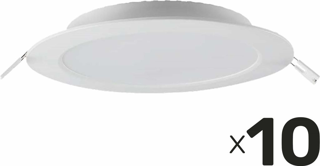 V-TAC LED-Einbauleuchte VT-61012, EEK: F, 12 W, 1200 lm, 3000 K, 10 Stück