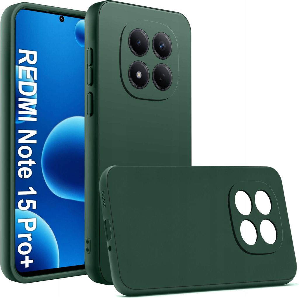 Schwarzes mattes Silikon-Slim-Etui für Xiaomi Redmi Note 15 Pro+ Plus 5G