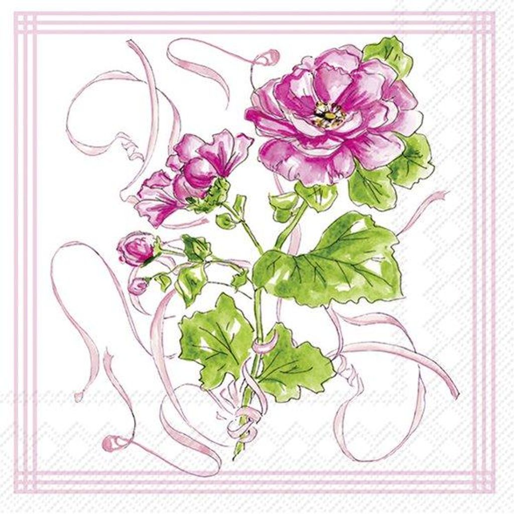 Servietten 25x25 cm - PINK GARDEN PARTY