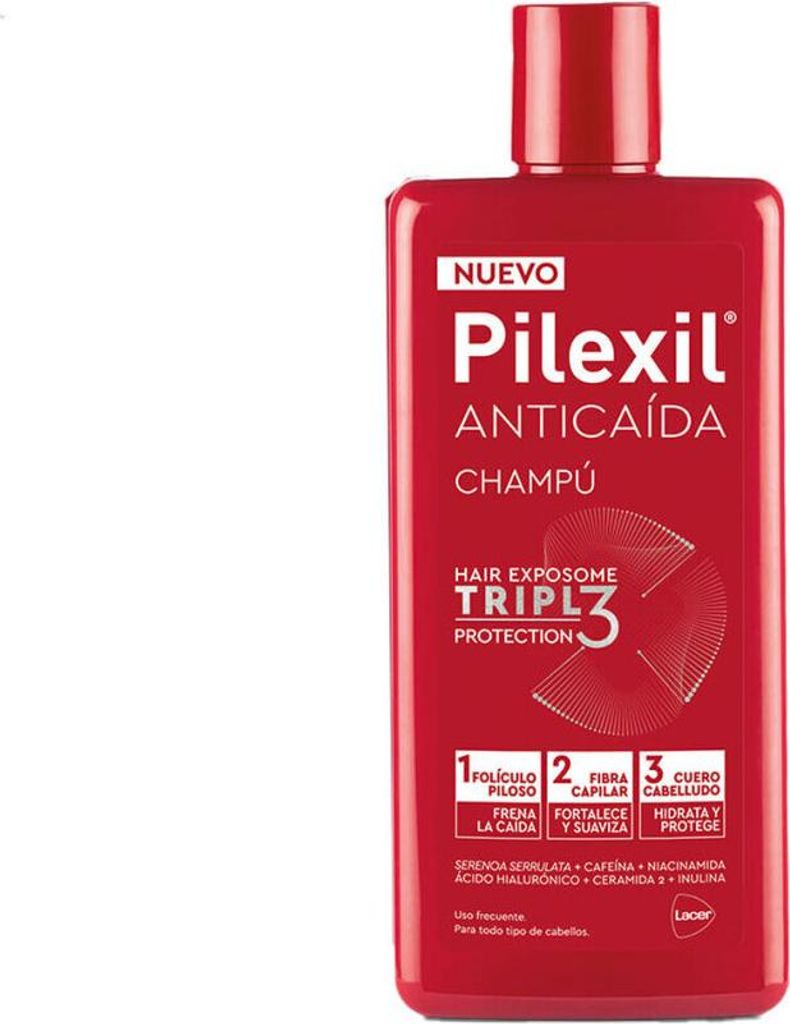 PILEXIL Shampoo gegen Haarausfall mit dreifachem Schutz 275 ml