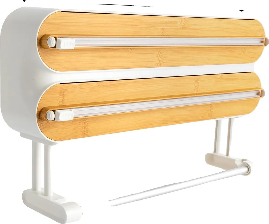 Organizer Parete Cucina 3 in 1 - Dispenser Pellicola e Alluminio
