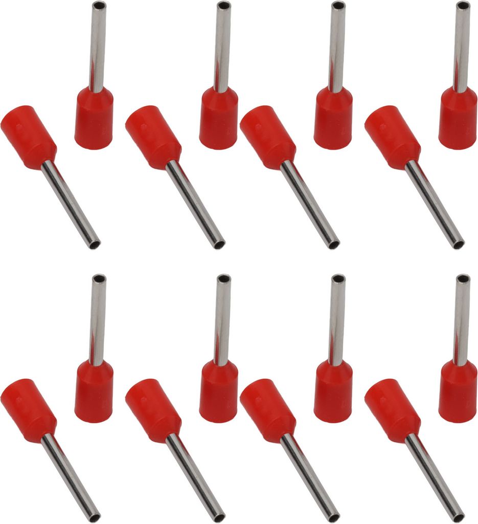 1000PCS isolierte Aderendhülsen Terminals Pin Kupfer Crimping Connector für AWG 22 elektrischen DrahtE0510