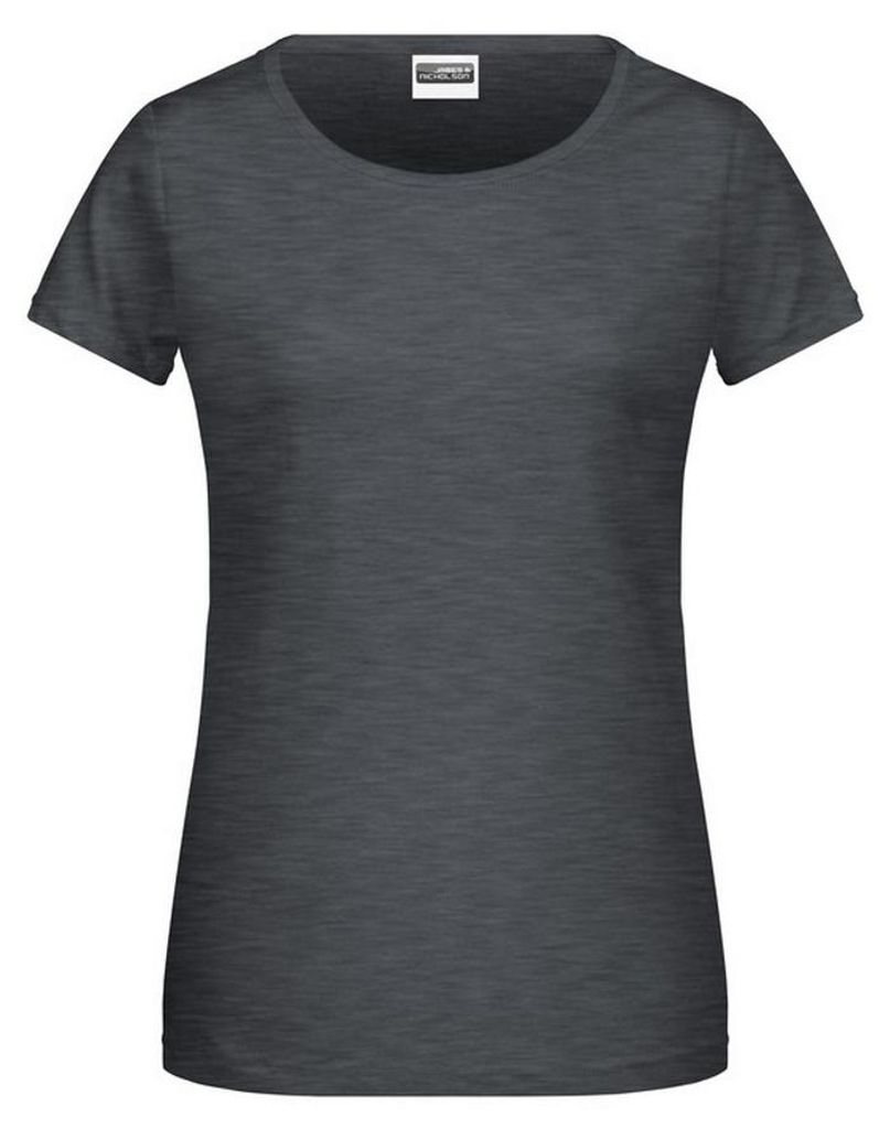 James and Nicholson - "Basic" T-Shirt für Damen LT3270 (L) (Black Heather)