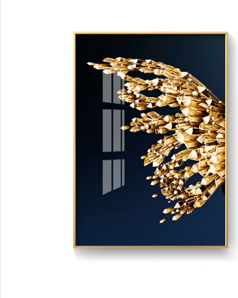 TPFLiving Kunstdruck LW-46 (OHNE RAHMEN) Poster - Leinwand - Wandbild - Hochauflösender Giclée-Druck, langlebig und hochwertig - Nordic Art - Gol...