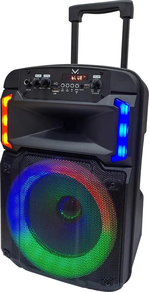 Haut-parleur Bluetooth Majestic FIRE T4 30W Noir avec LED Multicolore