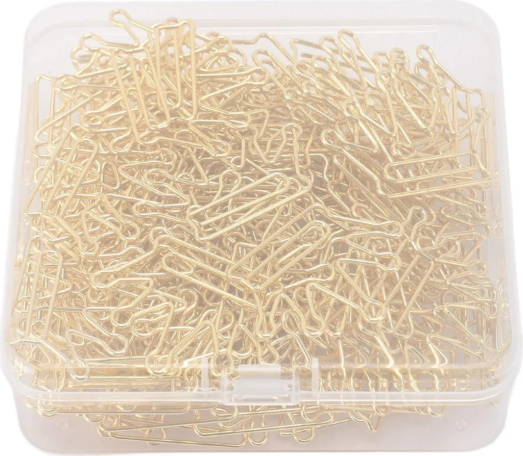 Fermagli Oro Corona 100 Pezzi - Graffette per Libri e Notebook con Box
