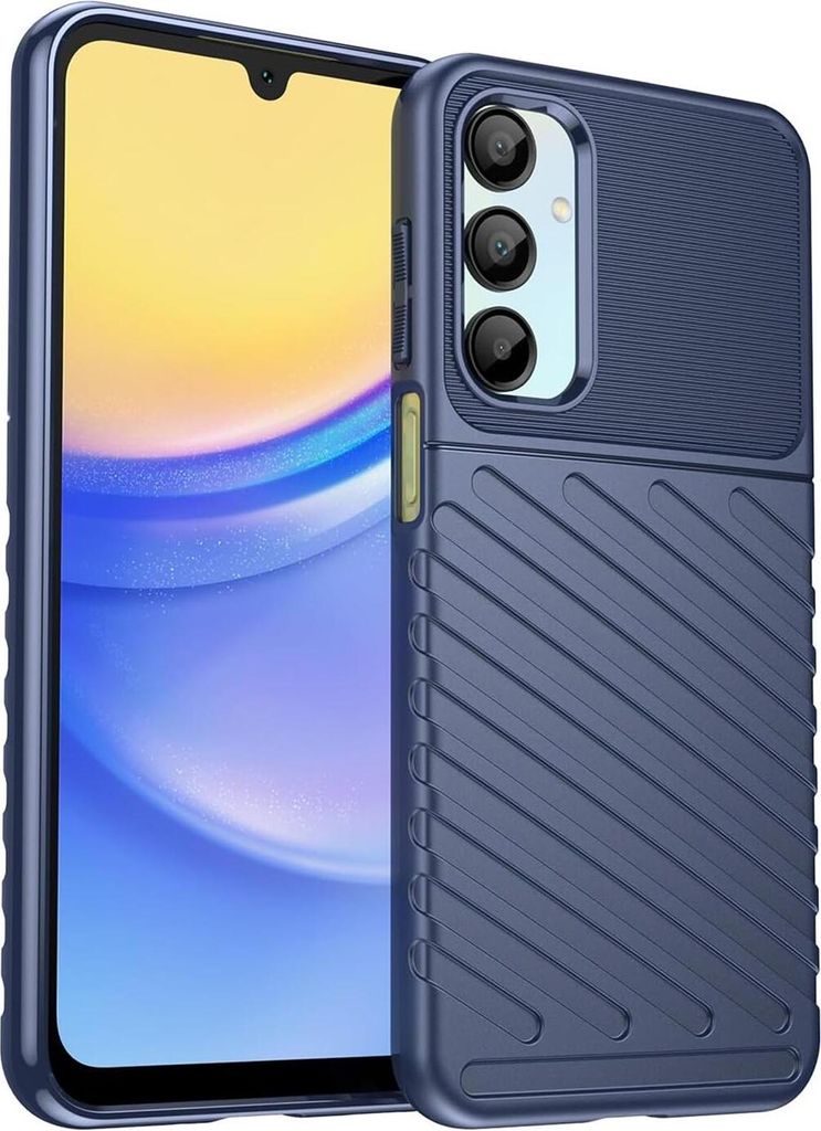 Conie Schutzhülle für Samsung Galaxy A16 5G Tasche Silikon Case Muster Cover Bumper TPU Hülle in Blau