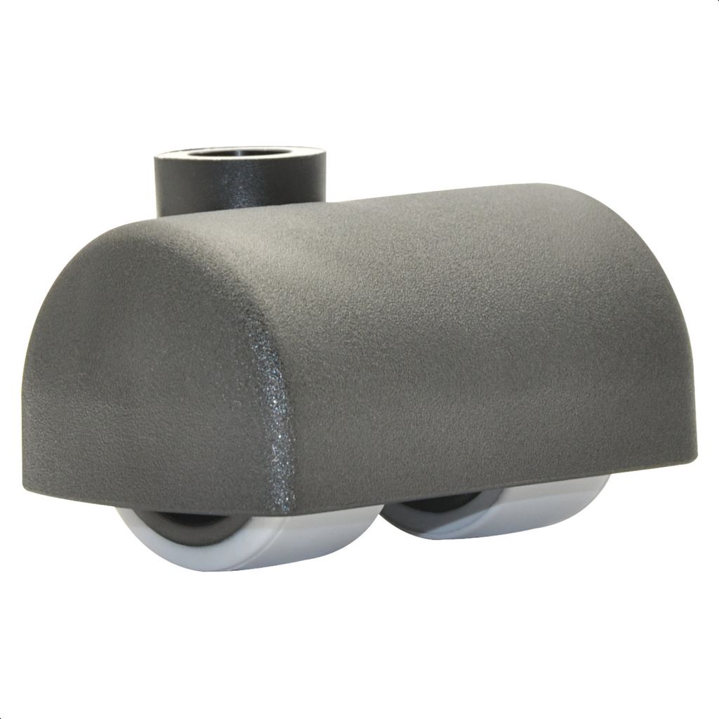 WAGNER Soft-Lenkrolle DESIGN RO73 - Ø 27 mm, Gehäuse schwarz 55 x 34 x 34 mm, Tragkraft 50 kg - 01737001