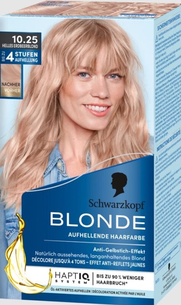 Schwarzkopf Haarfarbe 10.25 Erdbeerblond, Deutsche Produktbild 