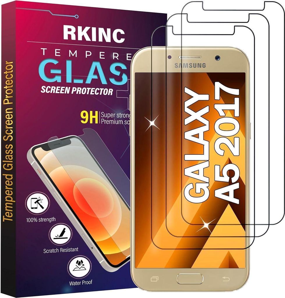 Displayschutzfolie Panzerglas Samsung Galaxy A5 2017 3er Produktbild 
