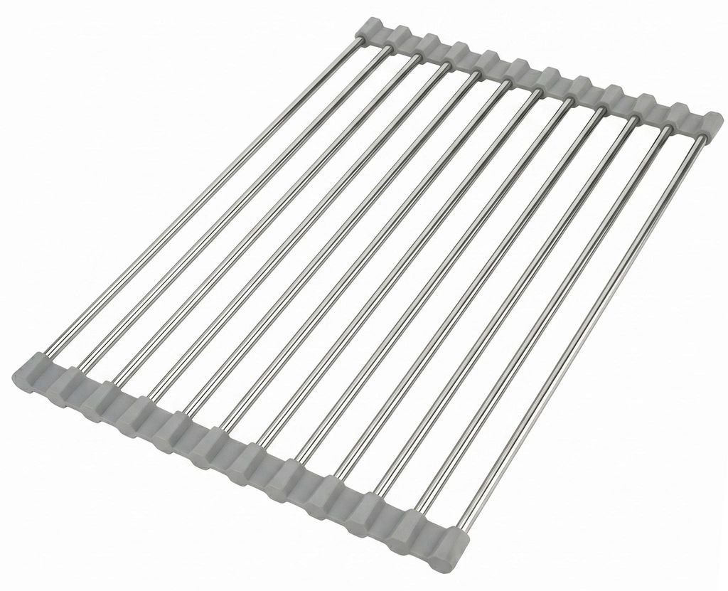 Aufrollbarer Abtropfkorb Rea P12298A Imitationsstein, Grau Produktbild 