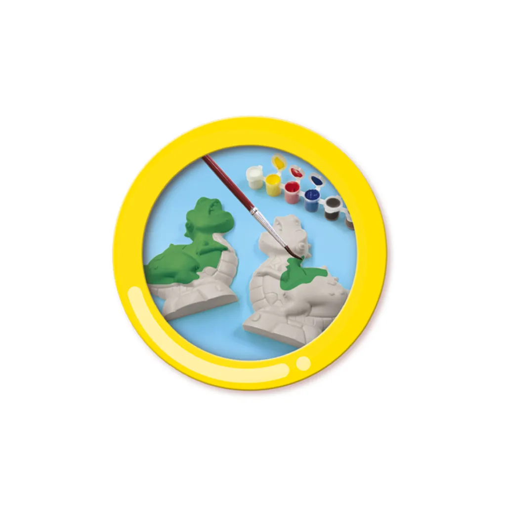 Moulage en plâtre et peinture dragon - Kit créatif complet enfants