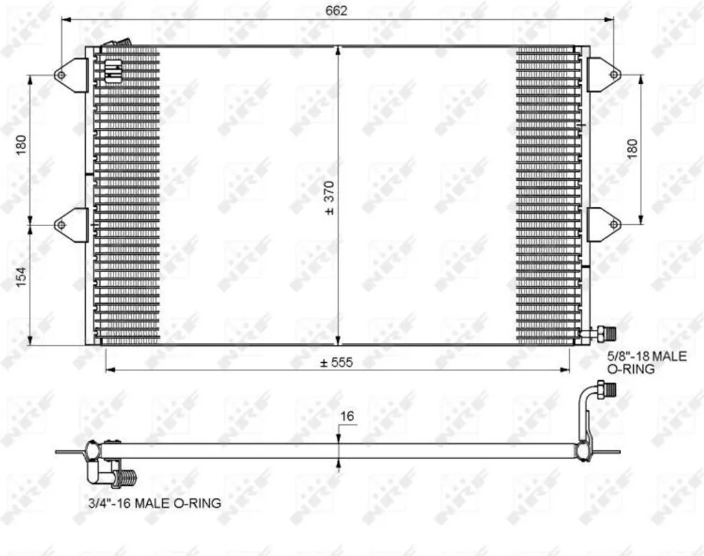 Condenseur de Clim NRF 35034 Haute Résistance - Compatible OE 6K0820413