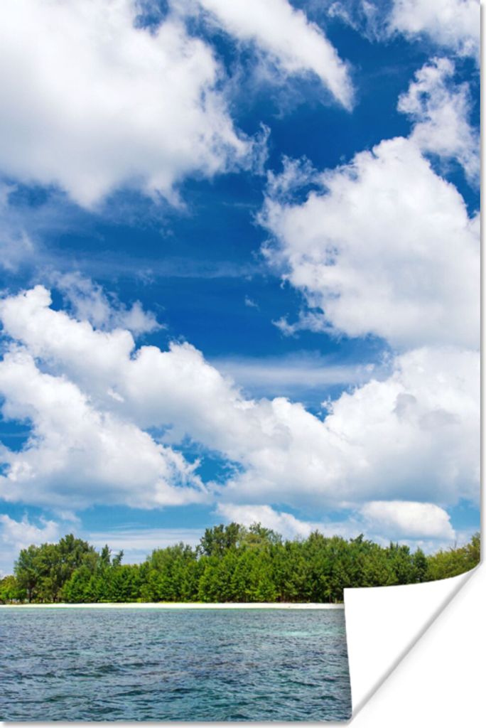 MuchoWow Poster Insel - Sommer - Tropisch 60x90 cm - Wanddekoration