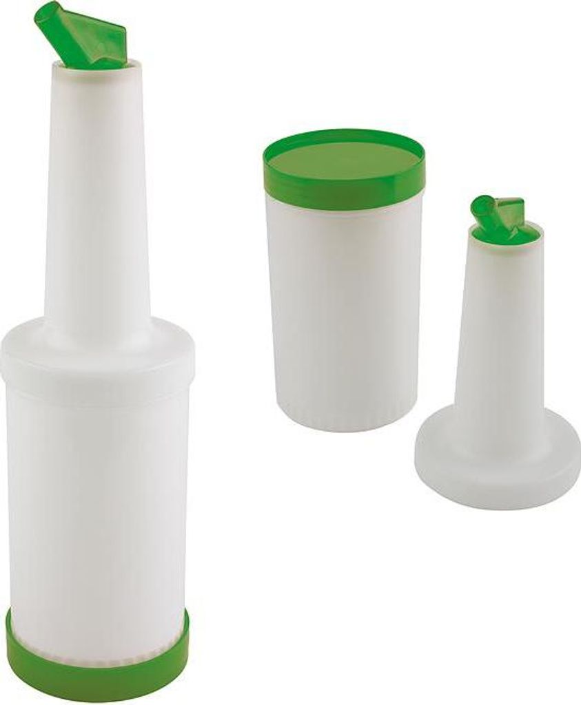 APS 93146 Dosier-/Vorratsflasche, Polypropylen, 0,85 Liter, Ø 9 cm, Höhe 33 cm, grün
