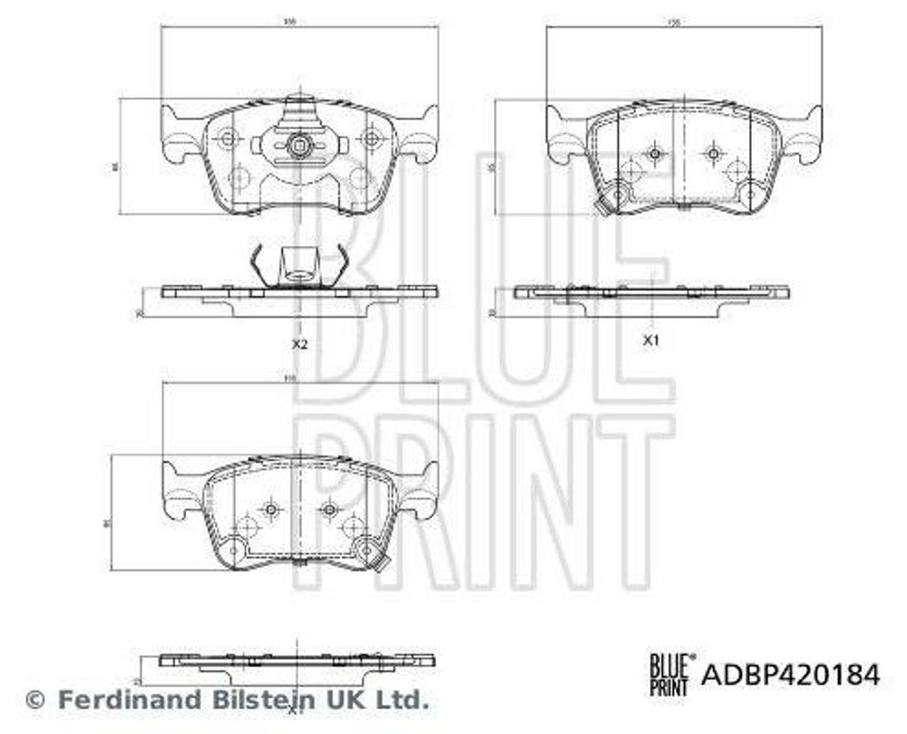 BLUE PRINT Bremsbeläge Satz Vorne für MG MG 4 EV (EH32) ADBP420184