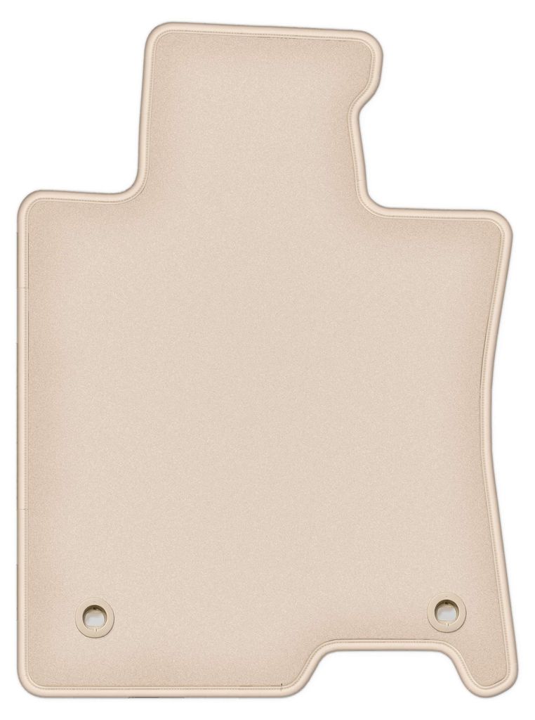 DURBAN Beige Velours-Fahrerfußmatte für Honda Accord VIII Limousine, Kombi, Tourer (2011-2015)