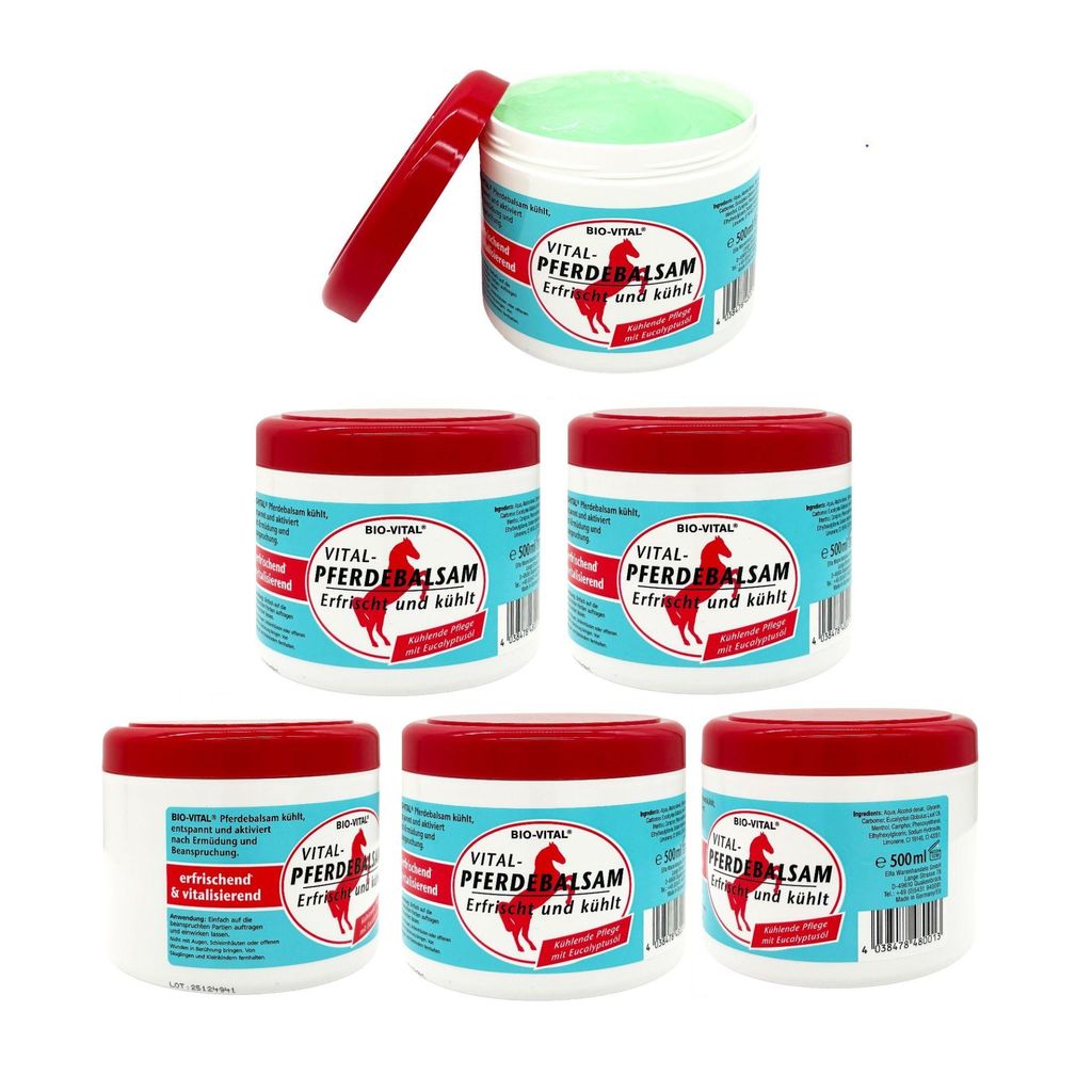 ARLI SET: 6x Vital Pferdebalsam kühlende Pflege 500ml Produktbild 