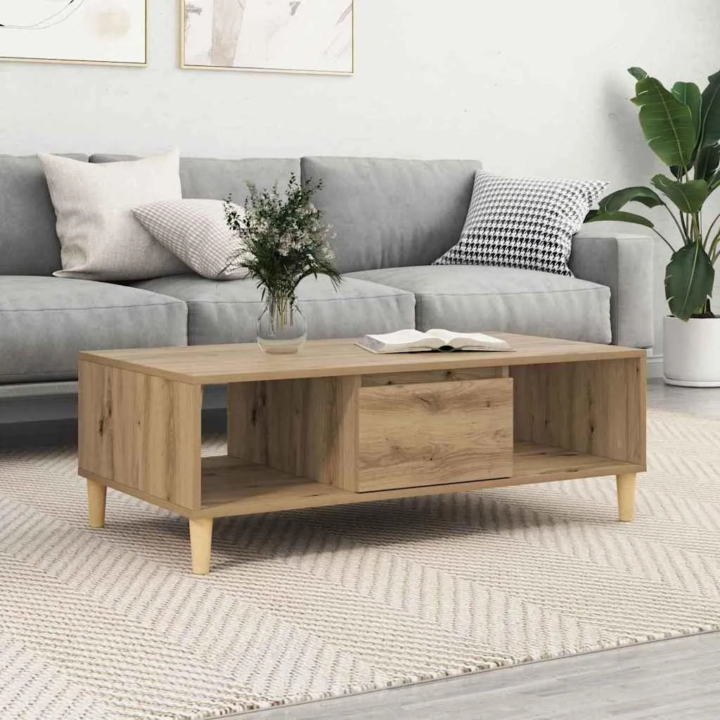 Maison Exclusive Tavolino Rovere Artisan 102x55x35 cm - Novità Arredo
