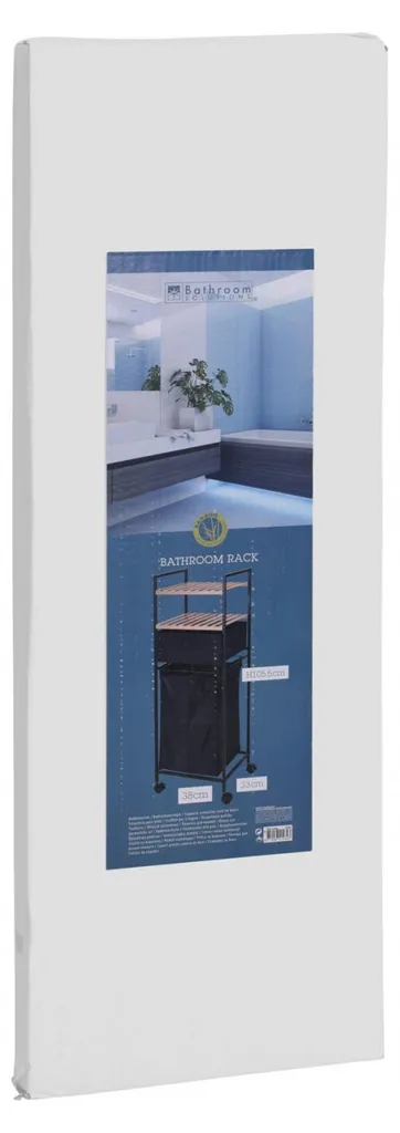 Gagnez de la place en salle de bain avec cette étagère bambou mobile