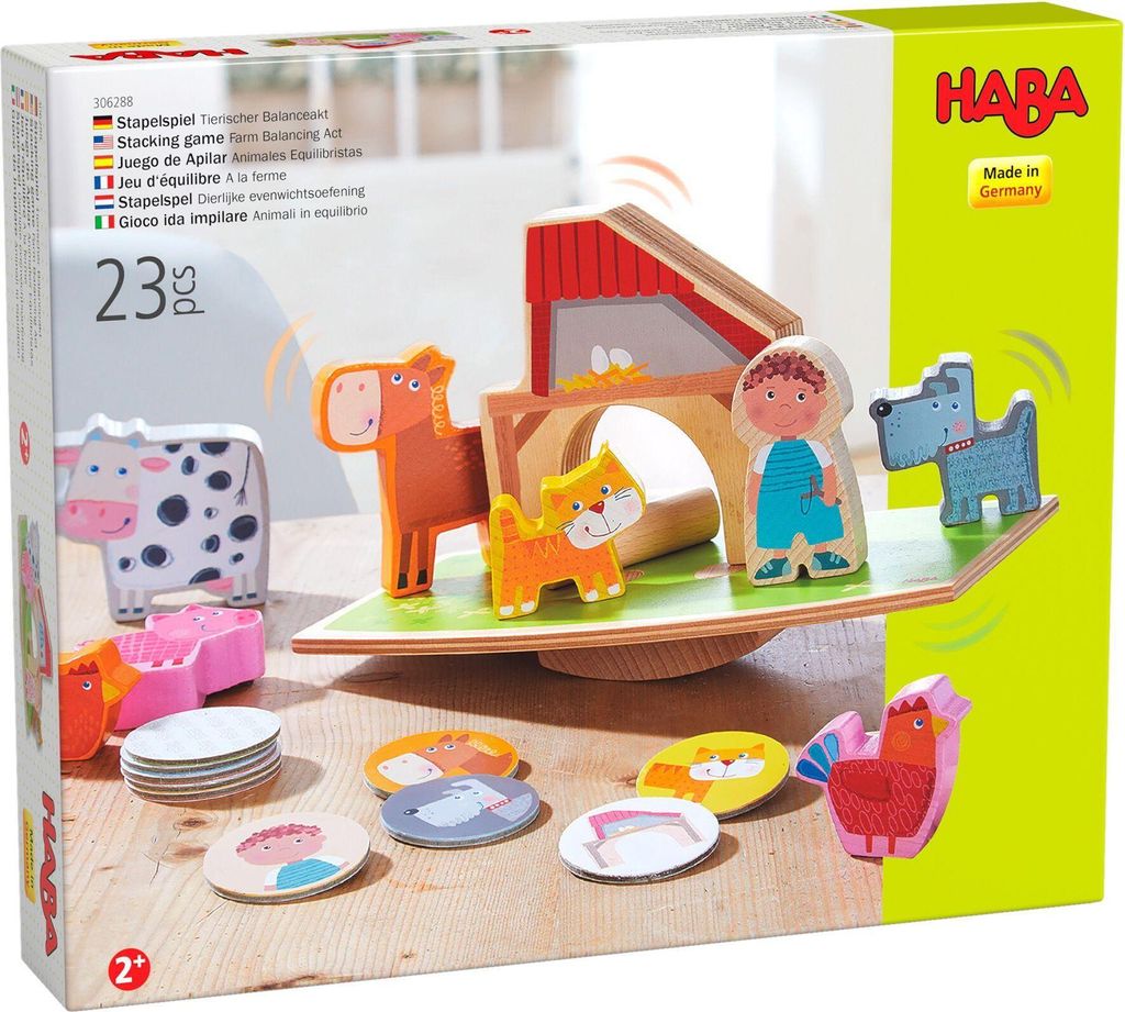 HABA Stapelspielzeug Stapelspiel Tierischer Balanceakt