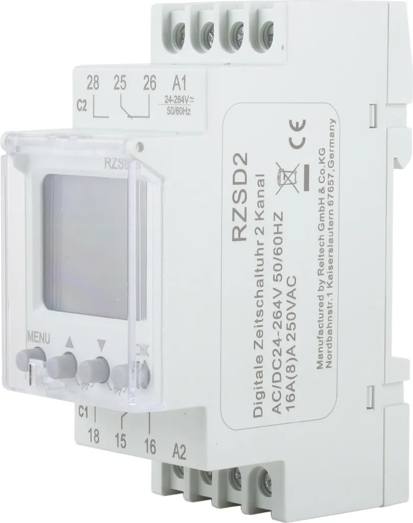 Minuterie Reltech pour automatisation éclairage et chauffage de maison