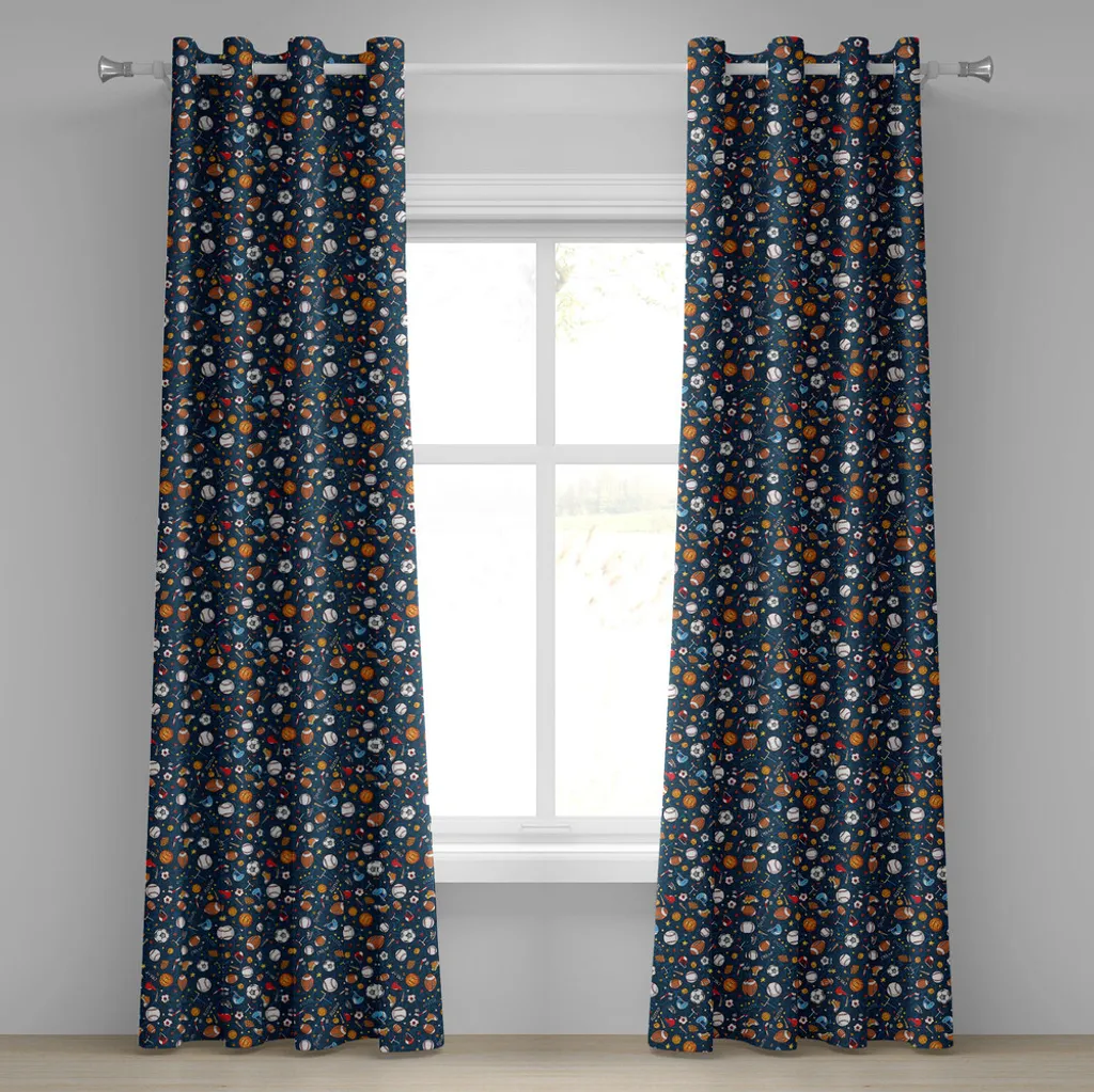 Tende Cameretta Bambini ABAKUHAUS Sport 280x245cm Lavabili Blu