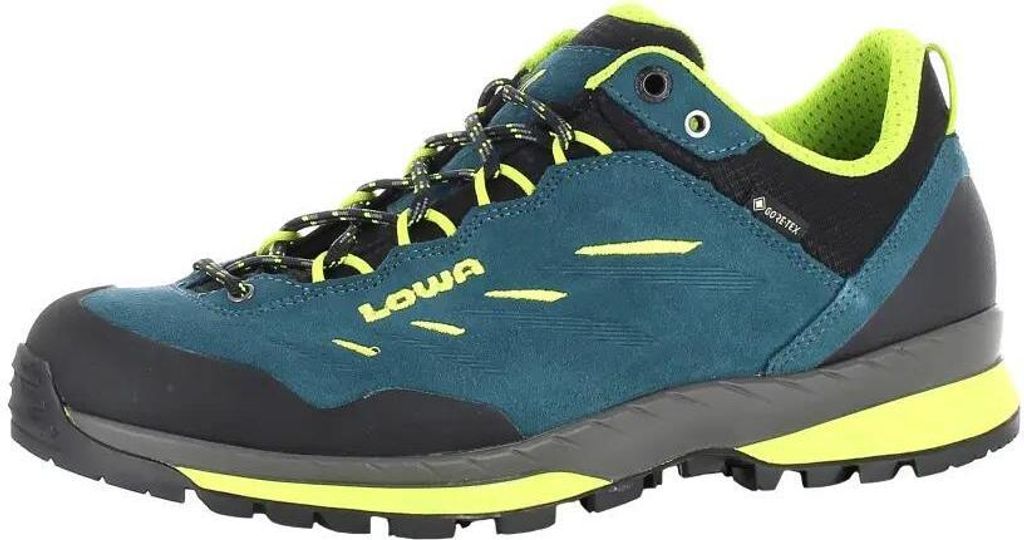 Lowa Delago GTX Lo Wanderhalbschuhe petrol/lime UK 7 - EU 41
