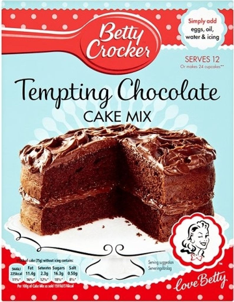 Betty Crocker Cake Mix Tempting Chocolate (6 x 425g)