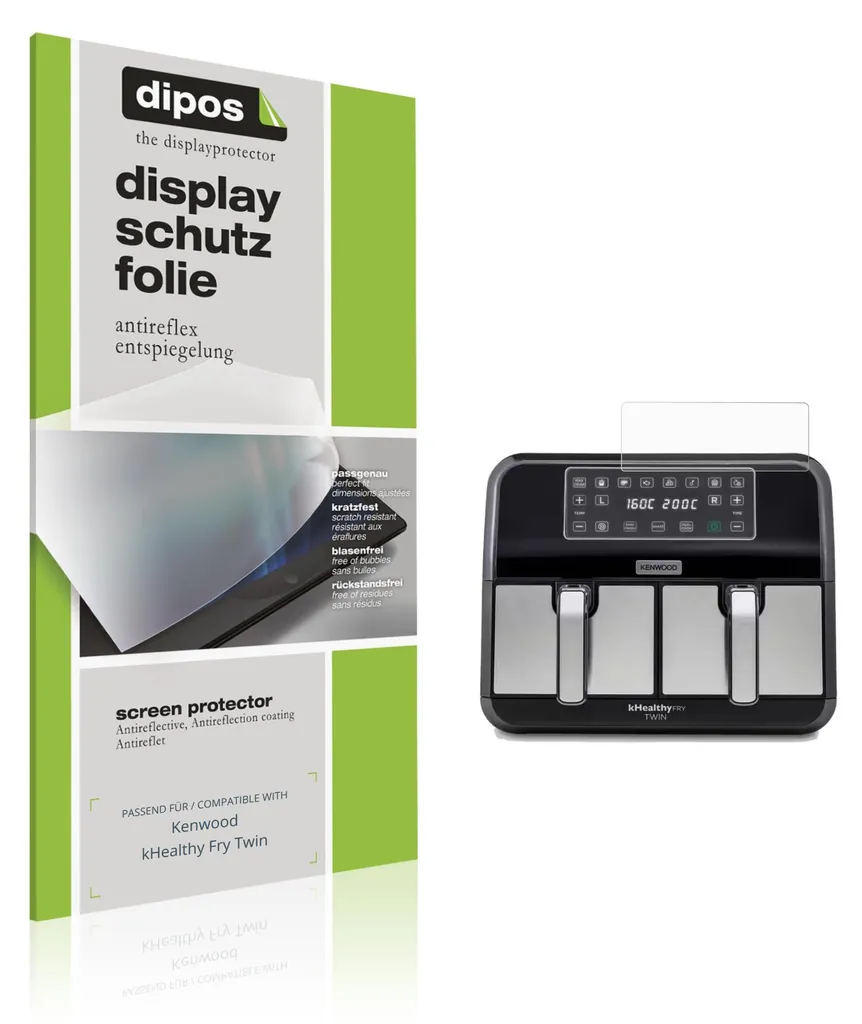 2x Film de Protection Kenwood kHealthy Fry Twin Antireflet Dipos