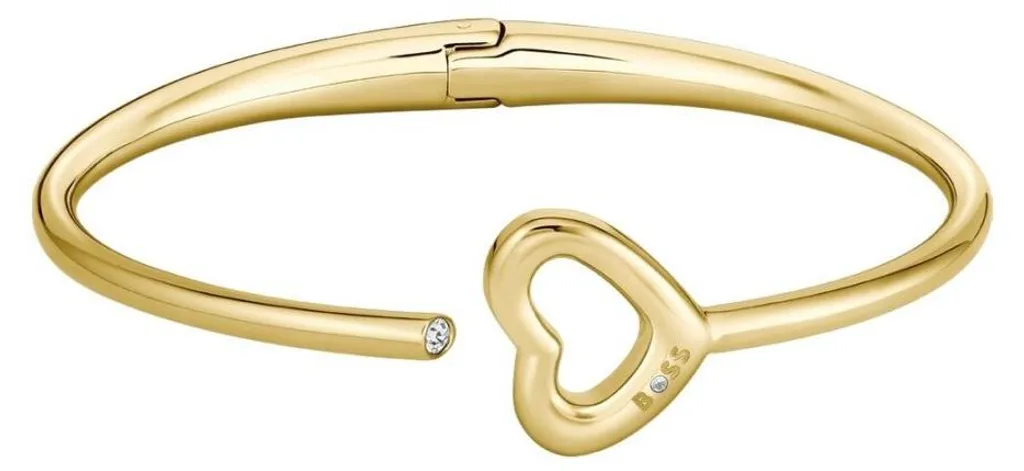 Bracelet massif plaqué or cœur Honey Boundless 1580724, anti-ternissement