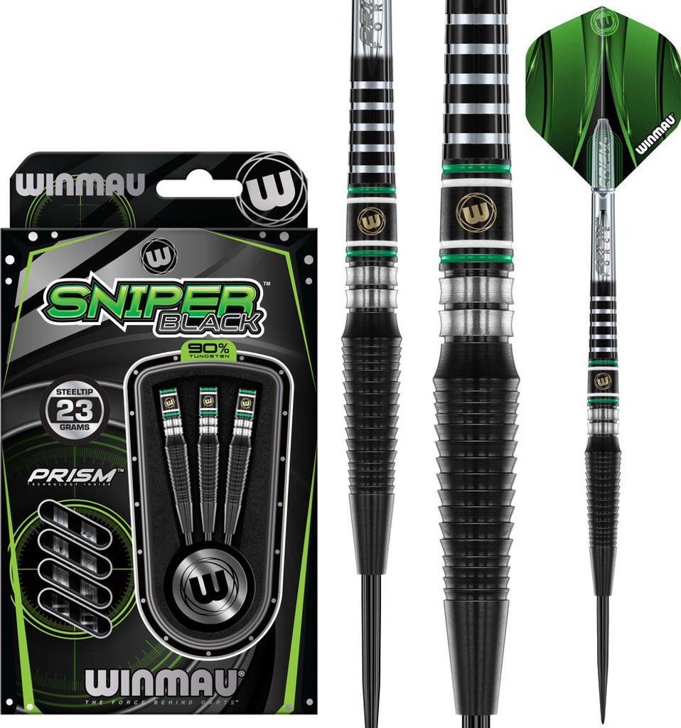 Winmau Sniper Black V2 90% - Steeldarts