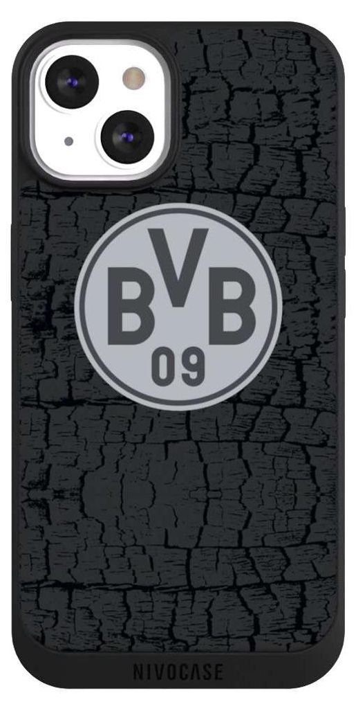 NIVOCASE Handyhülle für Apple iPhone 13 Hülle NIVOpure Case Schwarz BVB Borussia Dortmund Trikot