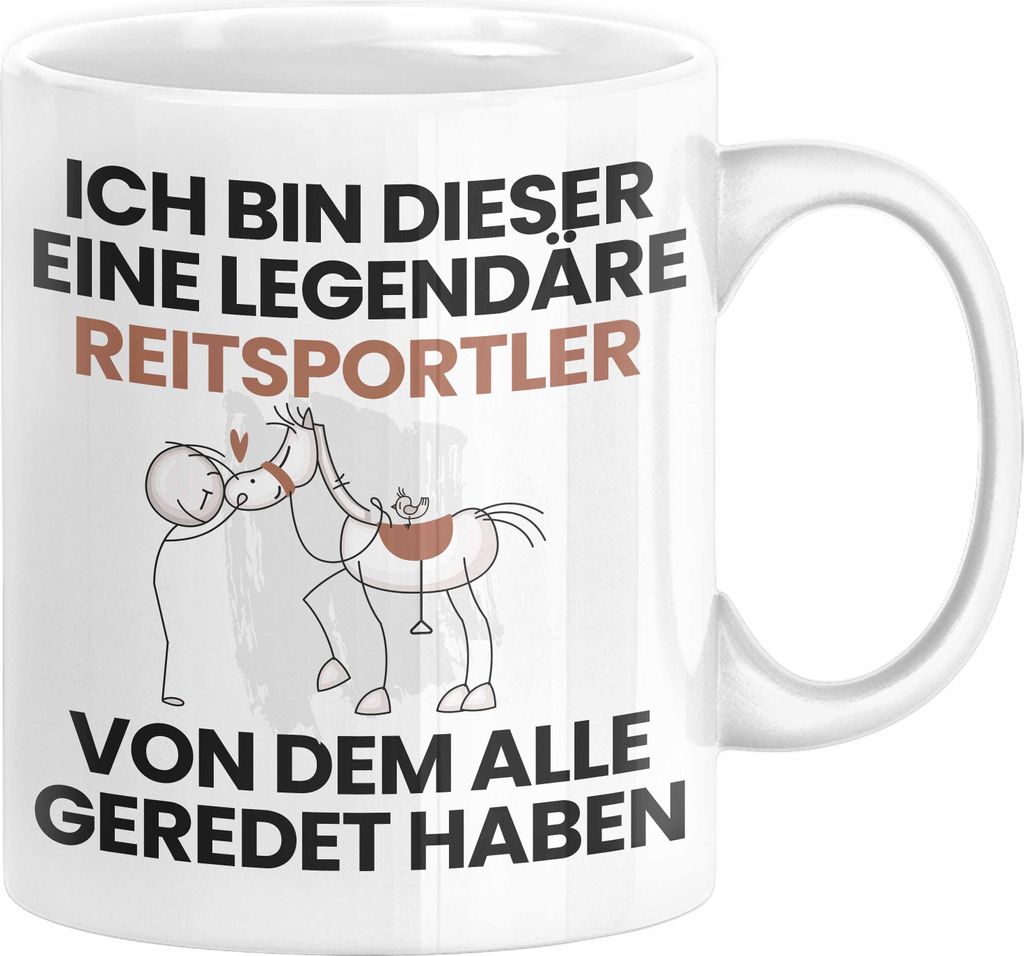 Reitsportler Geschenk Tasse Lustige Geschenkidee Geburtstag für Reitsportler Ich Bin Dieser Legendäre Reitsportler Von Dem Alle Geredet Haben Kaf...