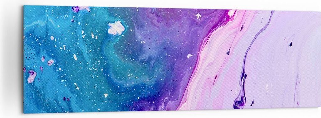 Bild auf Leinwand - Leinwandbild - Abstraktion modern - 160x50cm - Wand Bild - Wanddeko - Leinwanddruck - Bilder - Kunstdruck - Wanddekoration - Le...