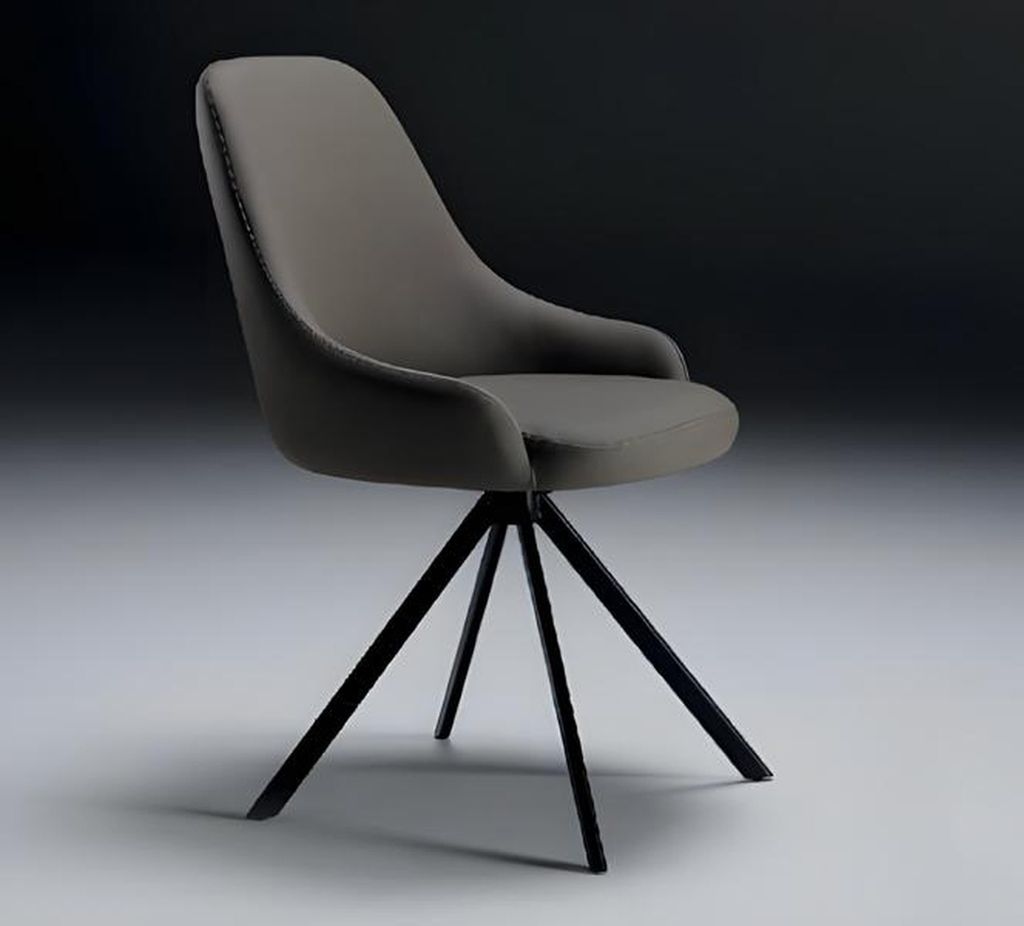 Esszimmerstuhl Stuhl Sessel Sitzer Esszimmer Stühle Holz Modern Luxus Grau