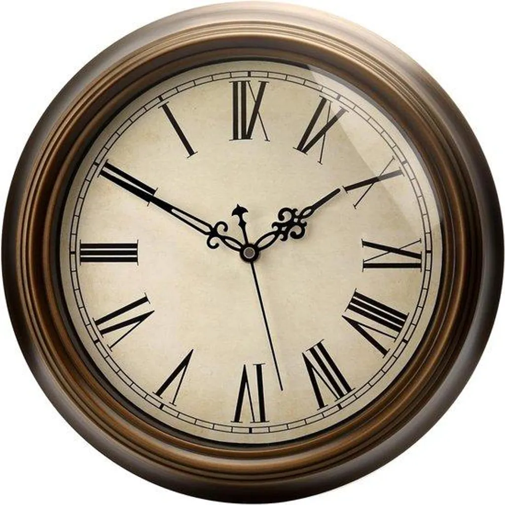 Horloge de salon rétro 33 cm idéale pour une décoration murale vintage