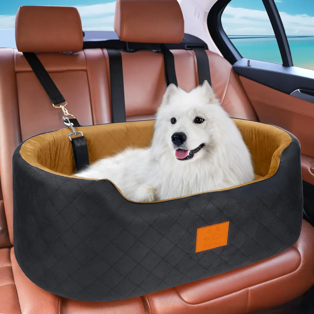 Siège de voiture pour chiens anti-anxiété - Sécurisez votre compagnon