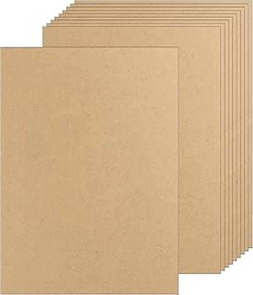Acidea MDF-Holzplatte für Basteln, A3-2 mm dicke MDF-Platten, 42 x 30 cm, mitteldichte Faserplatte, unbehandeltes Holz, Masonitplatte, leere Hartf...
